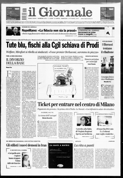 Il giornale : quotidiano del mattino